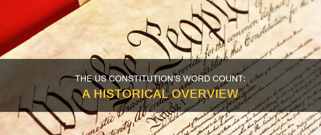 how many words f does the us constitution have