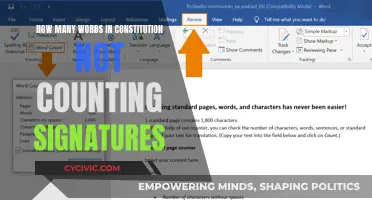 The Constitution's Word Count: Excluding Signatures