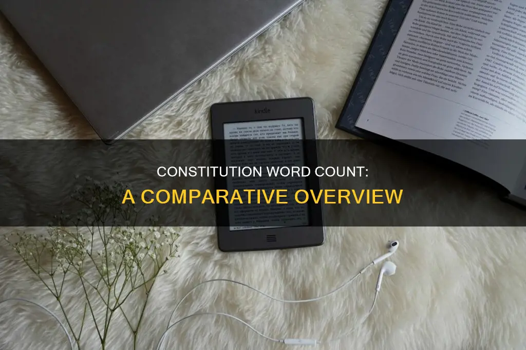 how many words in the constitution compared to something else