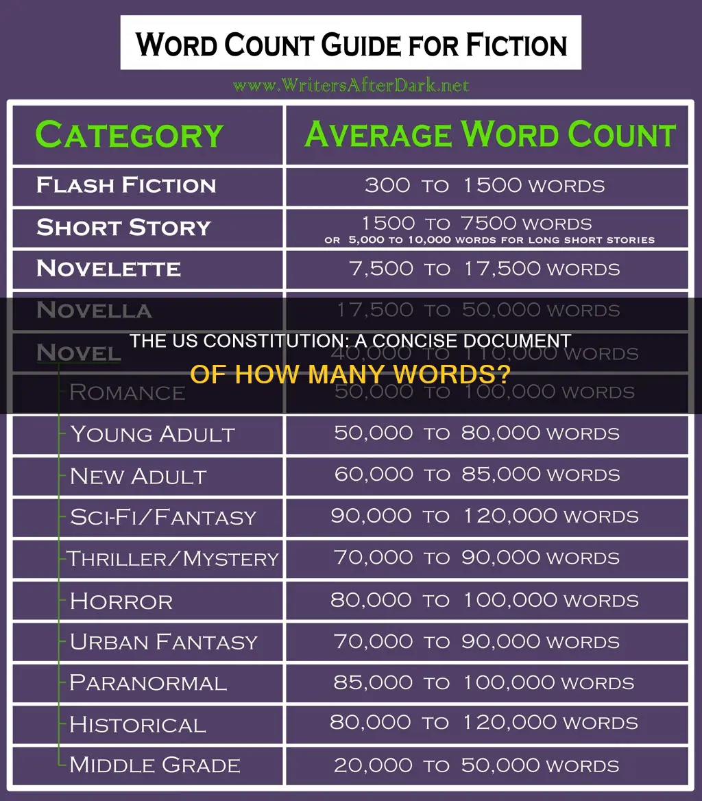 how many words long is the us constitution