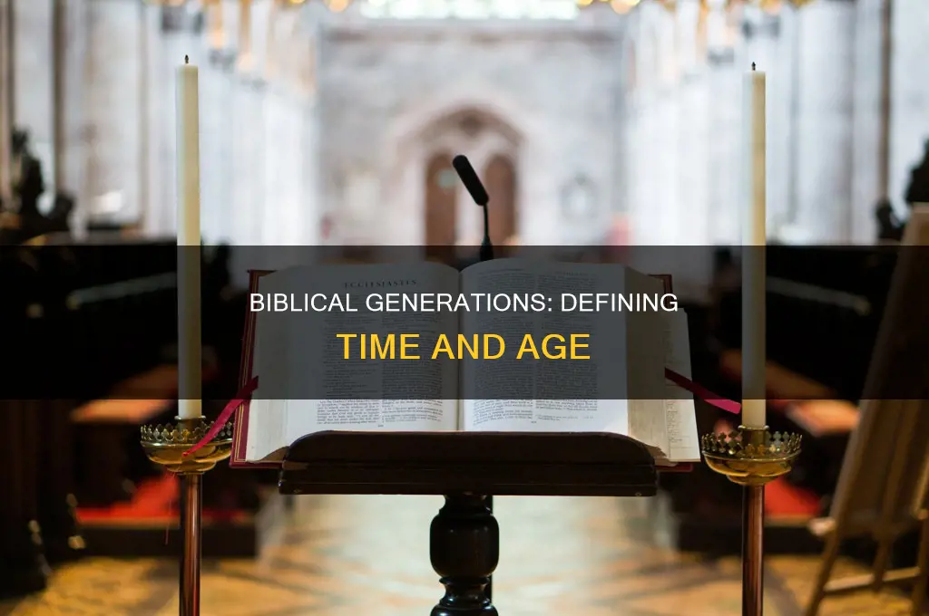 how many years constitute a generation in the bible