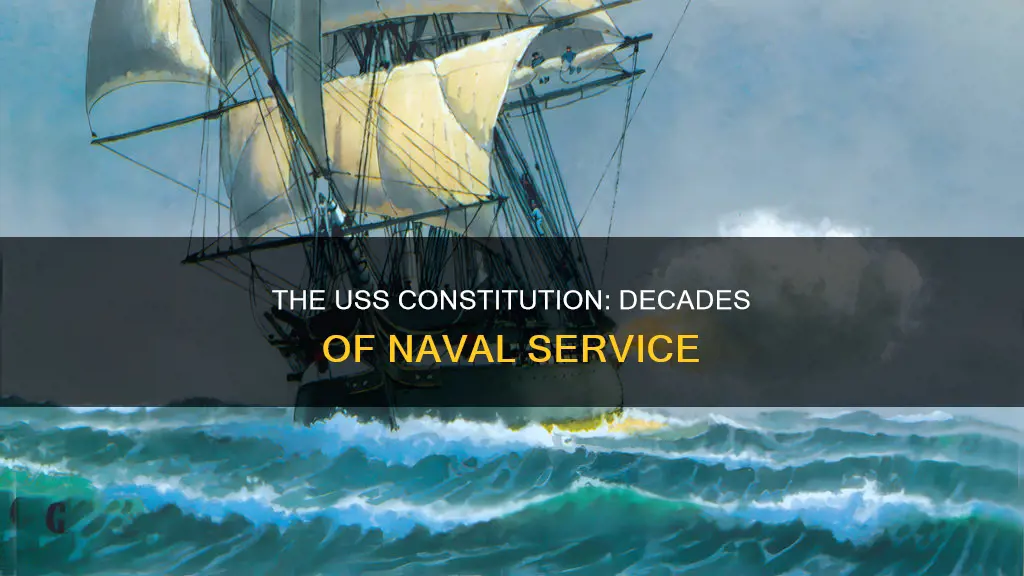 how many years has the uss constitution been in service