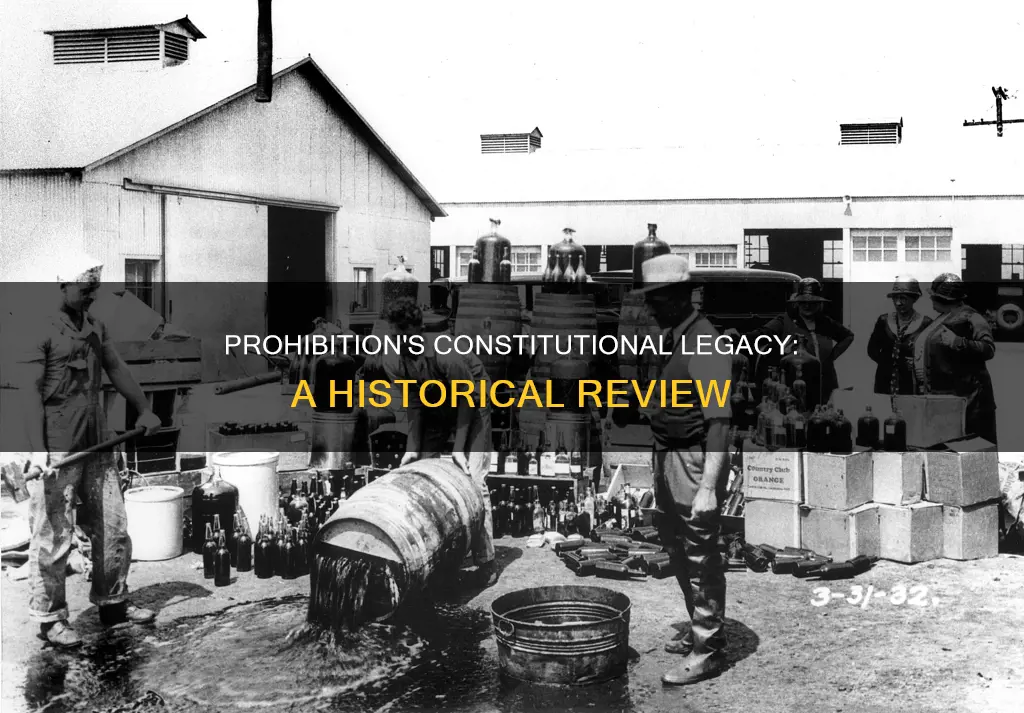 how many years was prohibition a part of the constitution