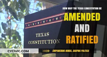Amending Texas Constitution: Process and Requirements