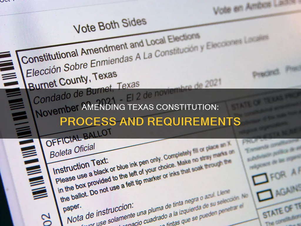 how may the texas constitution be amended and ratified