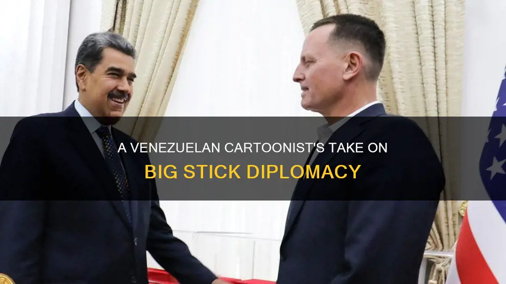 how might a venezuelan cartoonist view big stick diplomacy differently