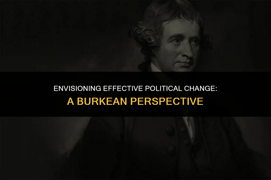 how might burke envision good useful political change