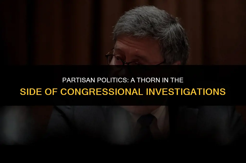 how might partisan politics affect present-day congressional investigations