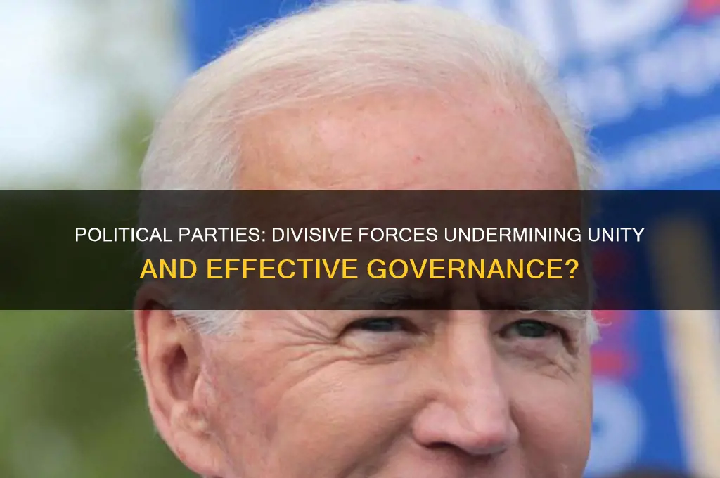 how might political parties be harmful in government