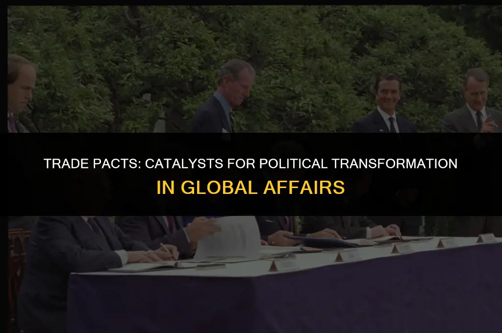 how might trade agreements lead to political change
