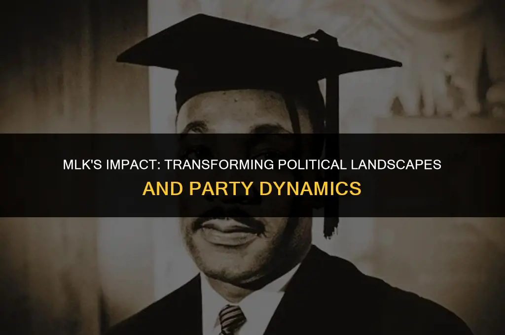how mlk changed the political parites
