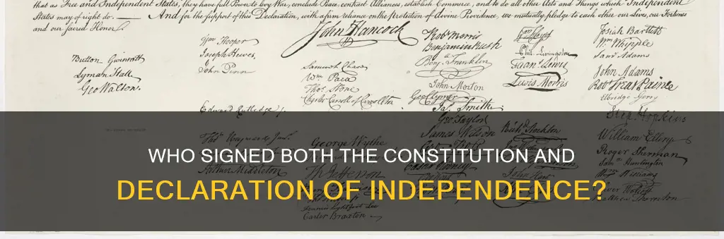 how mny signed both constitution and declaration of independence