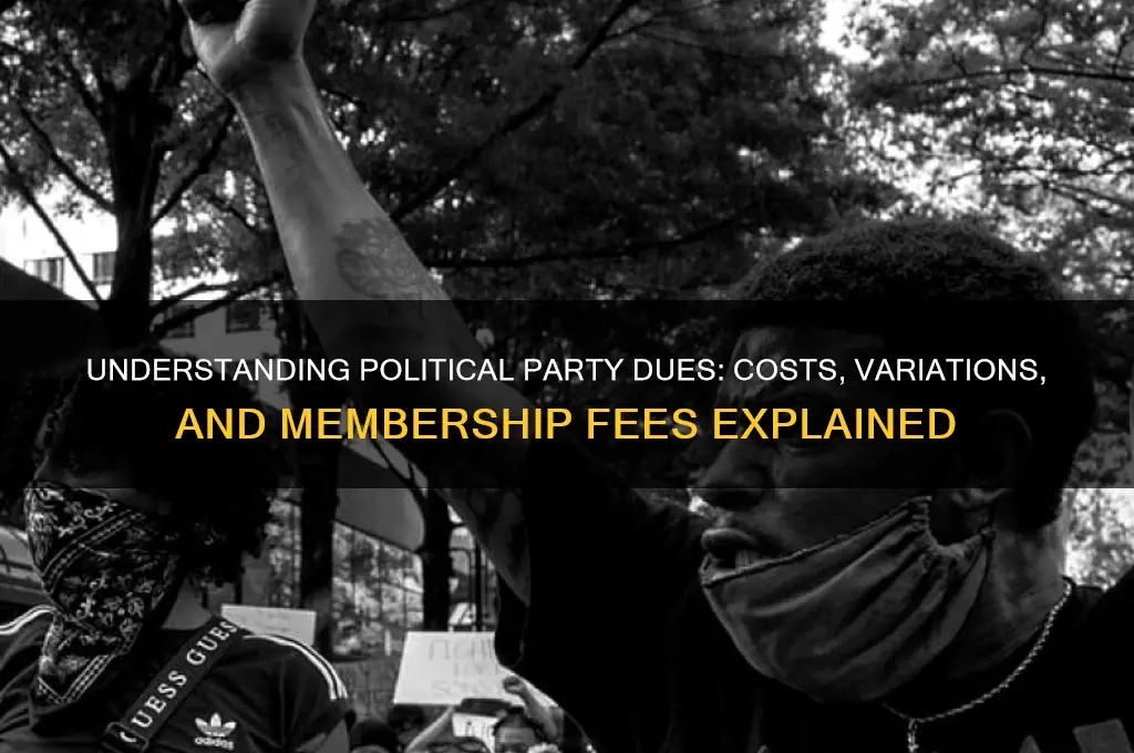 how much are dues for political parties