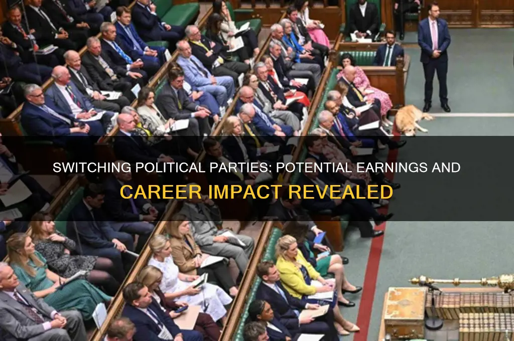 how much can i make by switching my political party