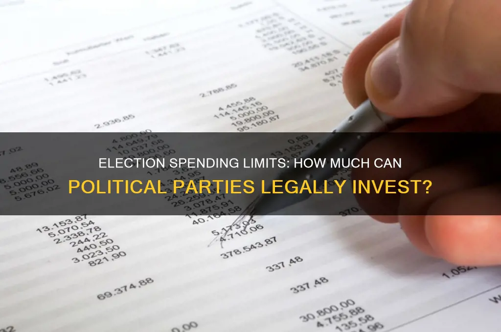how much can political parties spend on elections