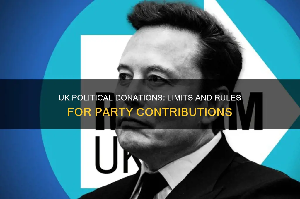 how much can you donate to a political party uk