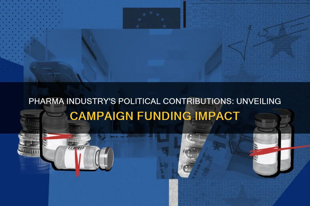 how much did the pharma industry contribute to political parties