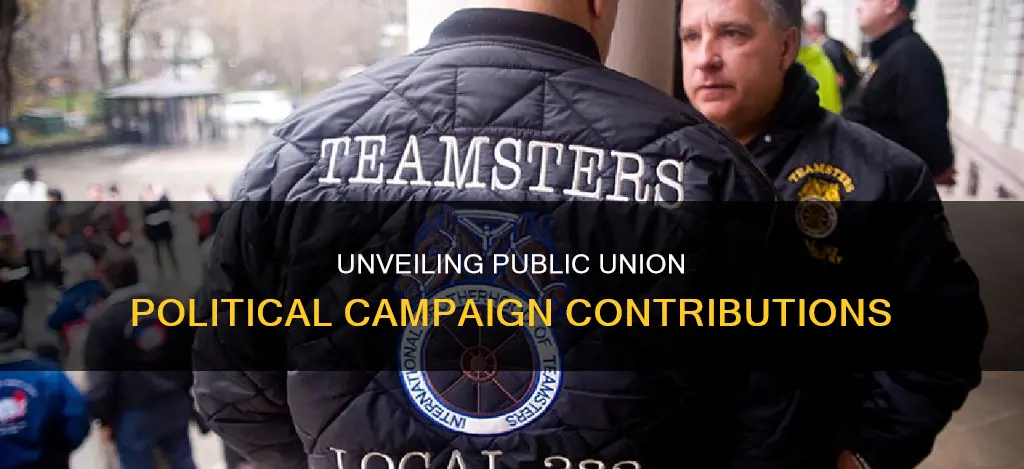 how much do public unions contribute to political campaigns