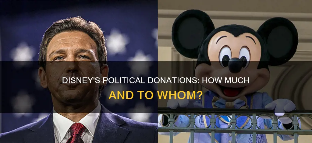 how much does disney donate to political campaigns