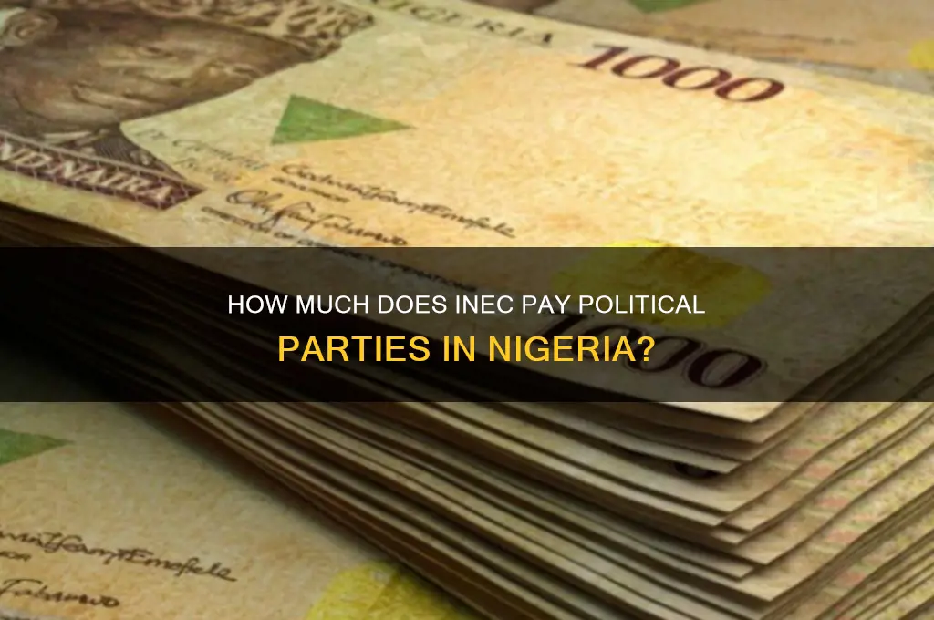 how much does inec pay political parties