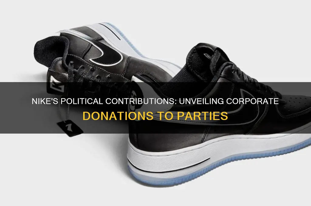 how much does nike donate to political parties