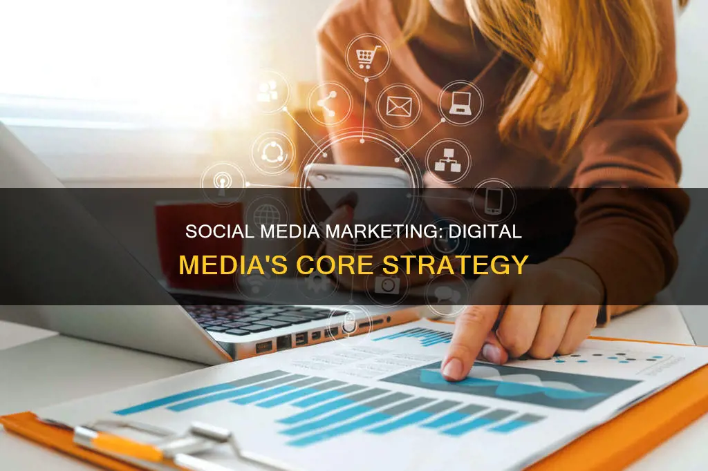 how much does social media marketing constitute of digital media
