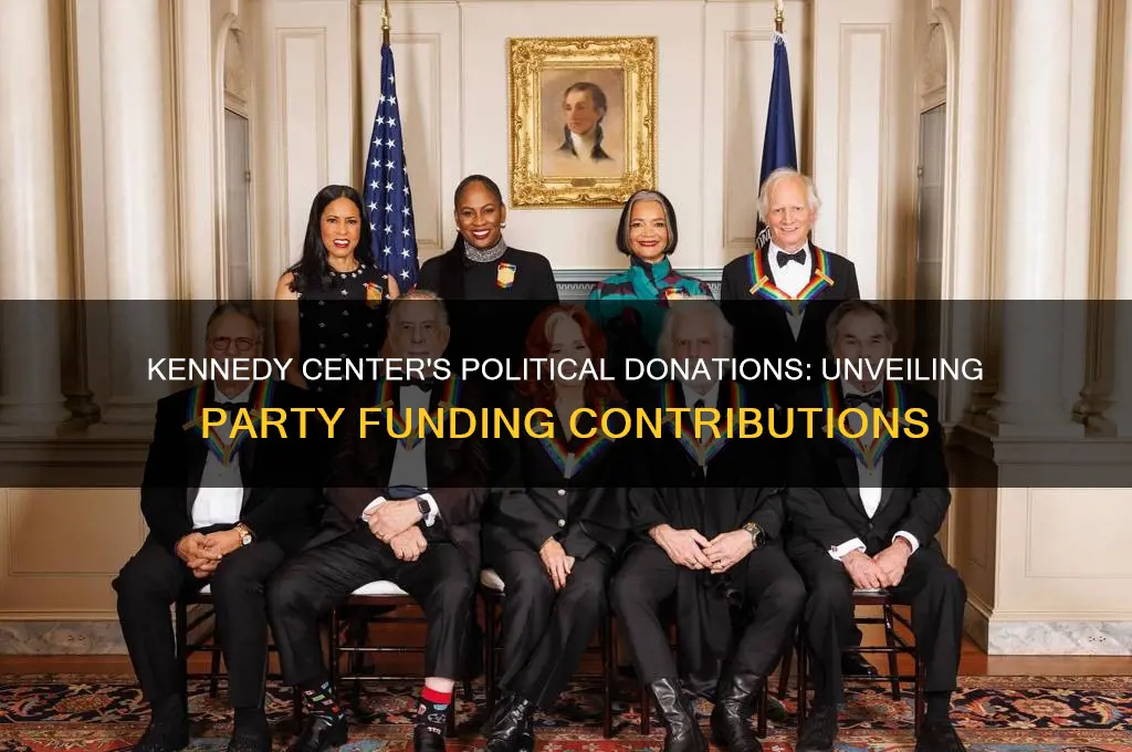 how much does the kennedy center donate to political parties