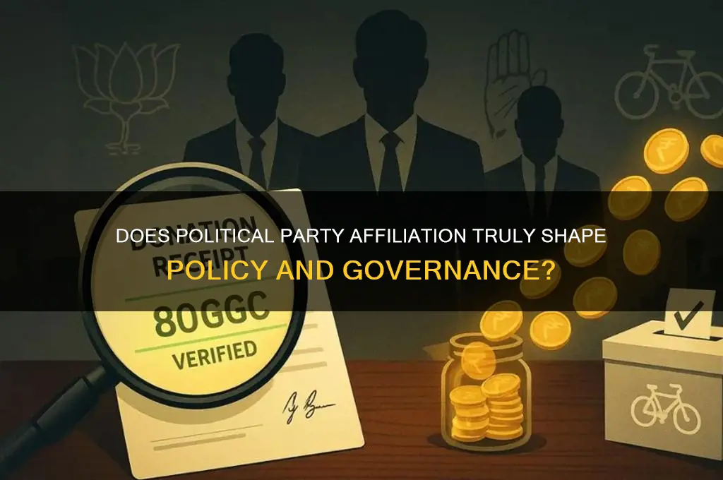 how much does the political party matter