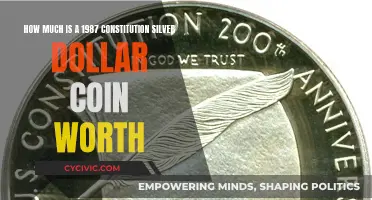 Silver Dollar Coin Value: 1987 Constitution