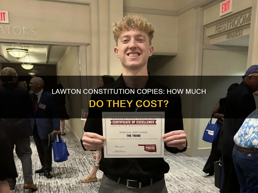 how much is a copy of the lawton constitution