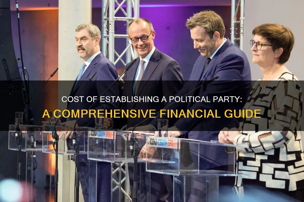 how much is it to set up a political party