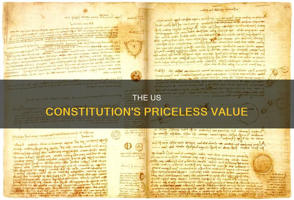 how much is the original us constitution worth