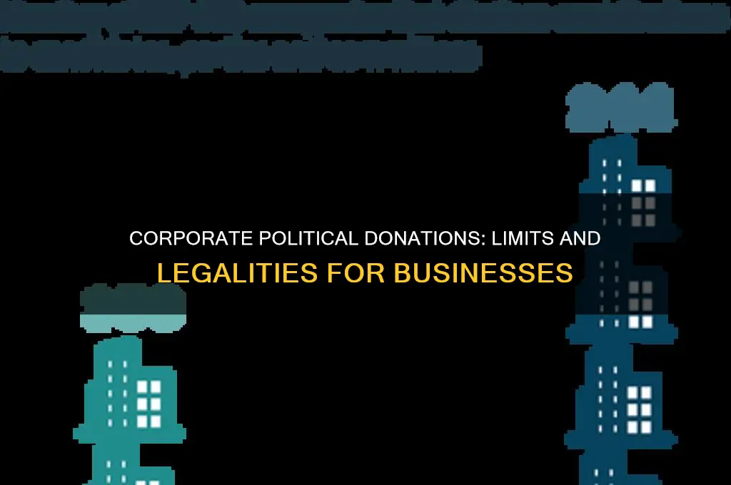 how much money can a corporation business give political parties