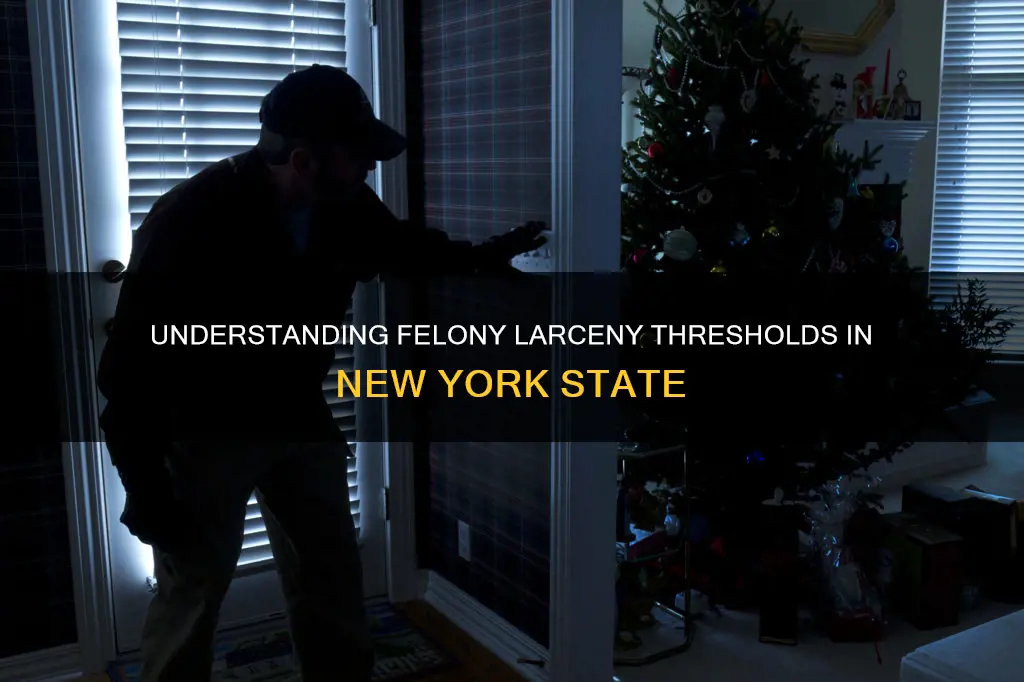 how much money constitutes a felony in new york