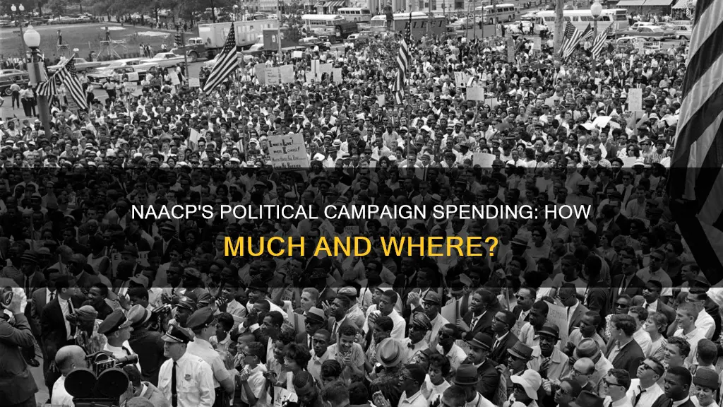 how much money does the naacp spend on political campaigns