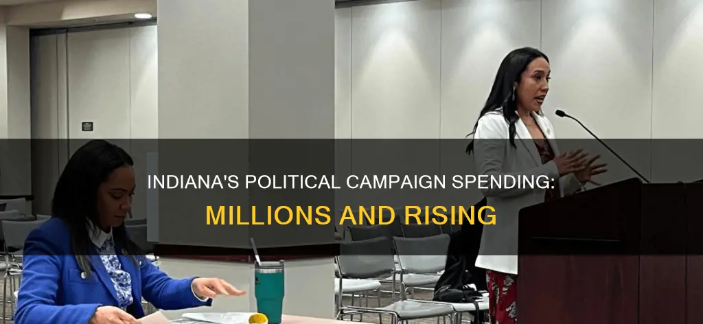 how much money spent on political campaigns in indiana