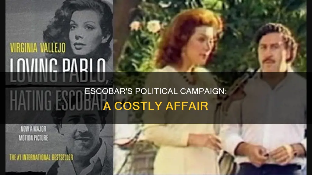 how much money went into pablo escobar political campaign