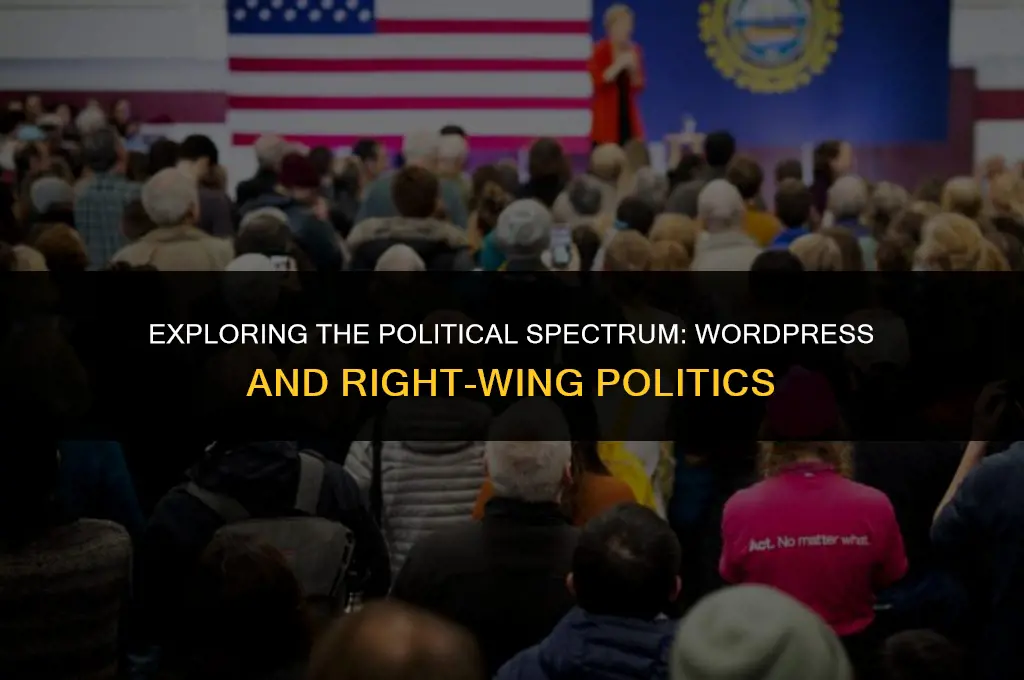 how much of wordpress is right wing politics