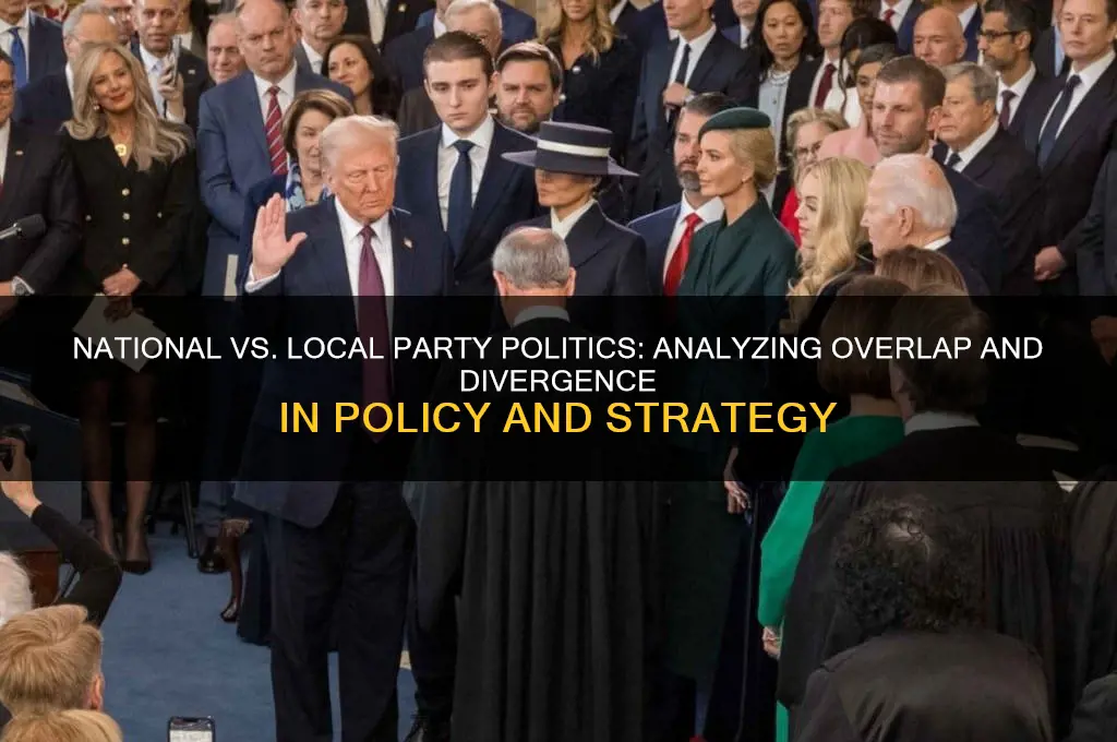 how much overlap does national vs local party politics have