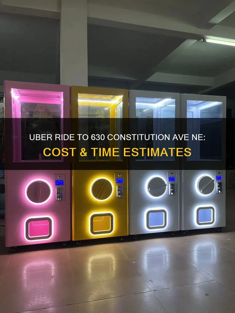how much uber dca to 630 constitution avenue northeast