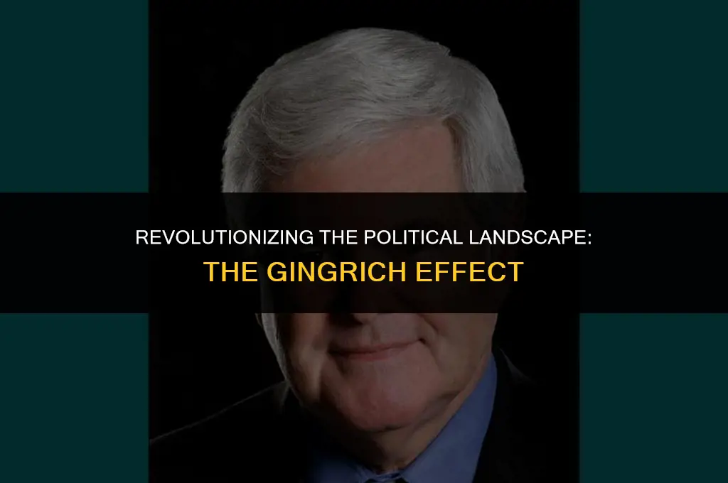 how newt gingrich changed politics