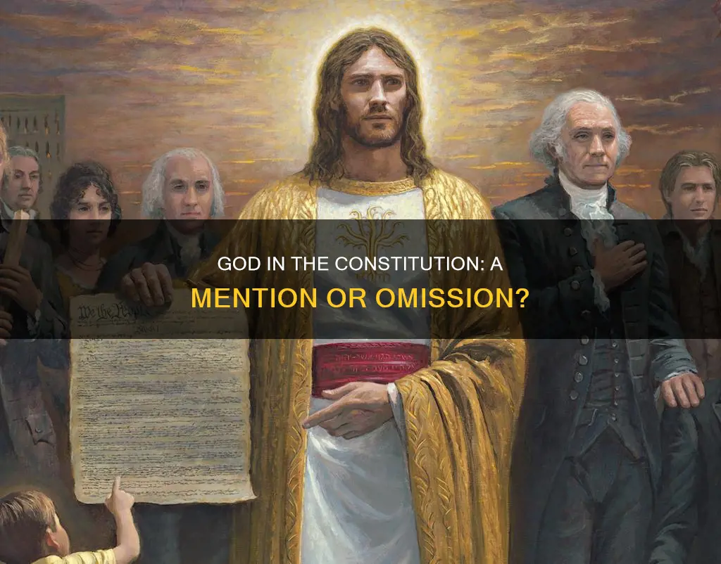 how offten is god meantioned in the constitution