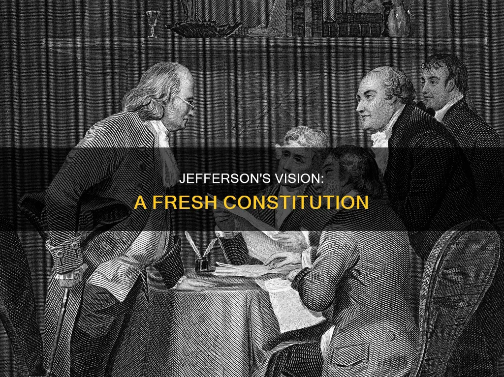 how often did jefferson want a new constitution