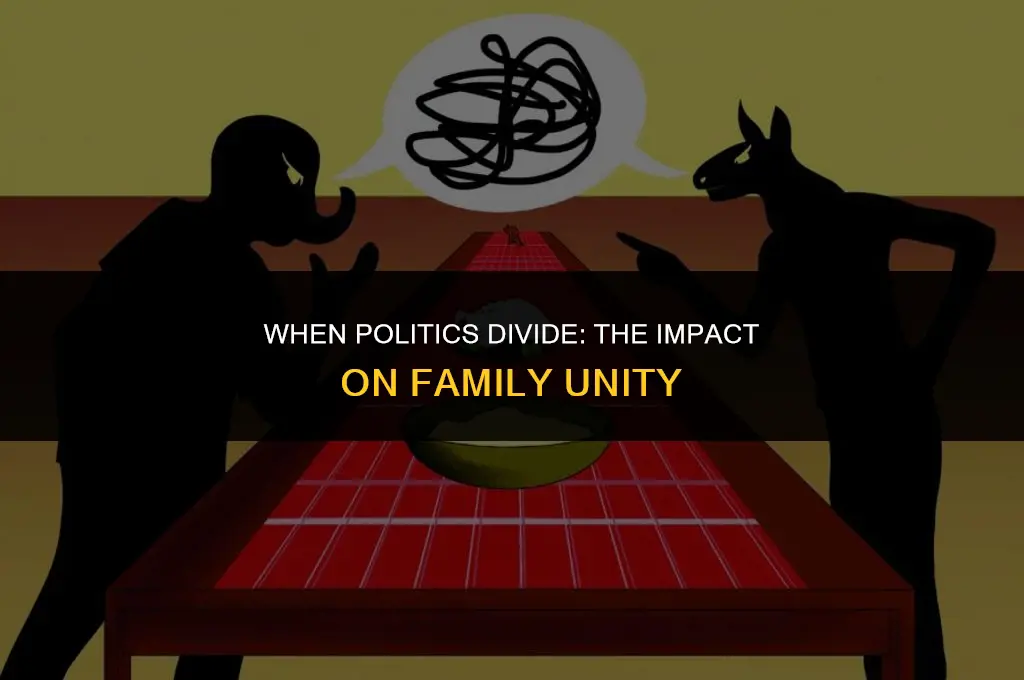 how often does political affiliation disrupt family