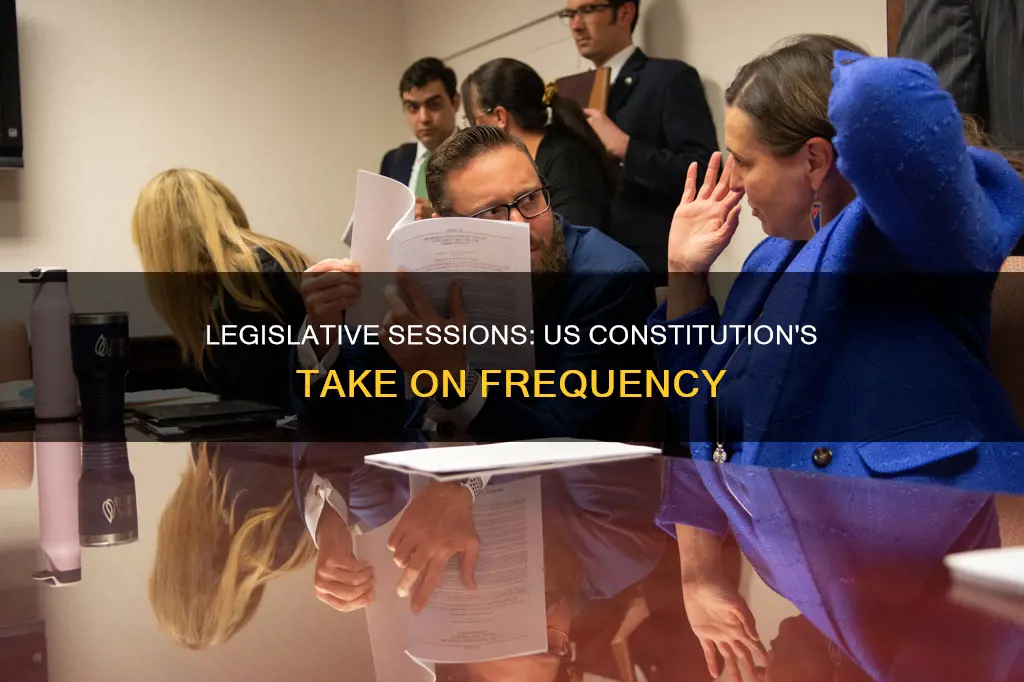 how often does the legislature meet us constitution