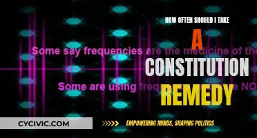 Constitutional Remedy: How Frequently Should You Take It?