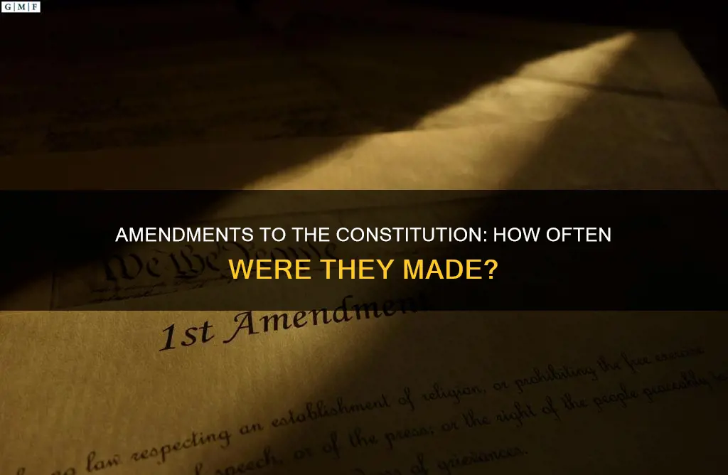 how often were amends to the constitution made