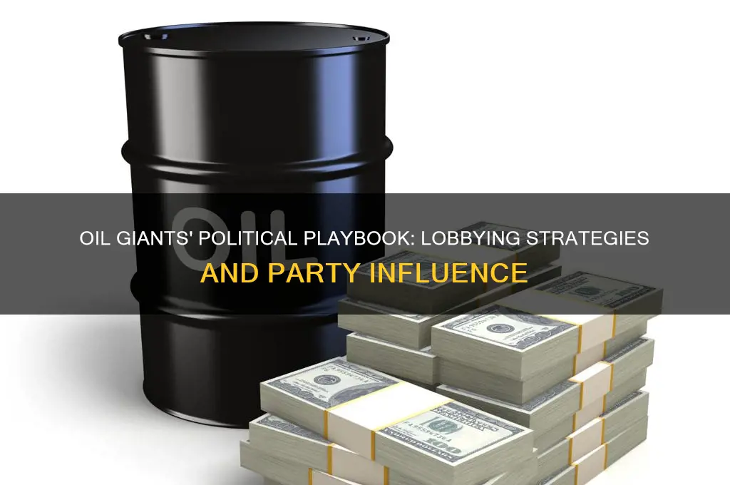 how oil companies lobby for political party