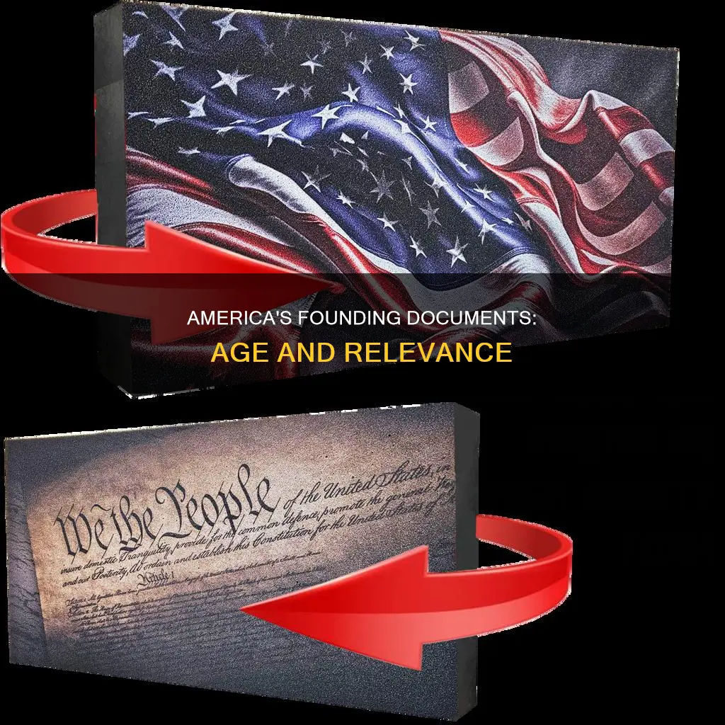 how old is the constitution and declaration of independence