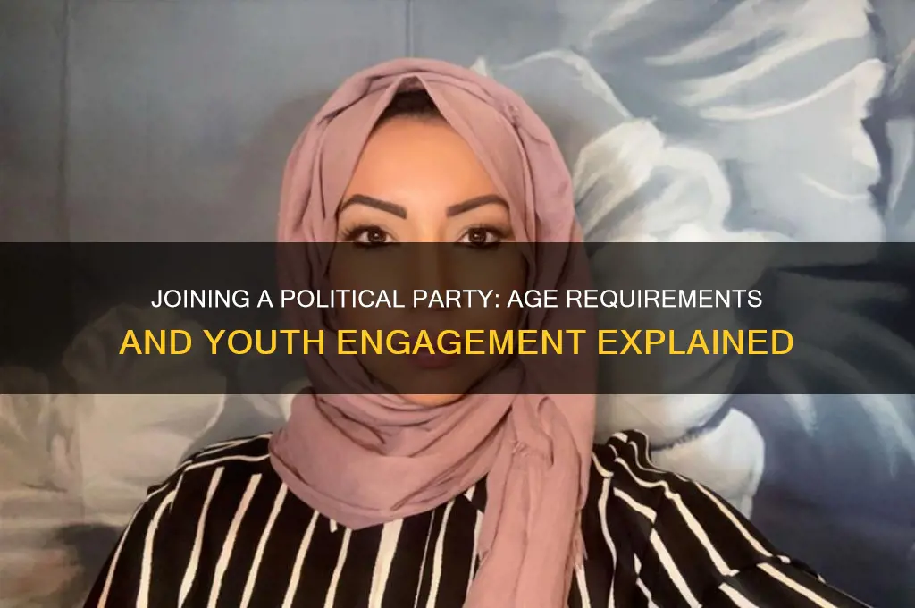 how old to be in a political party